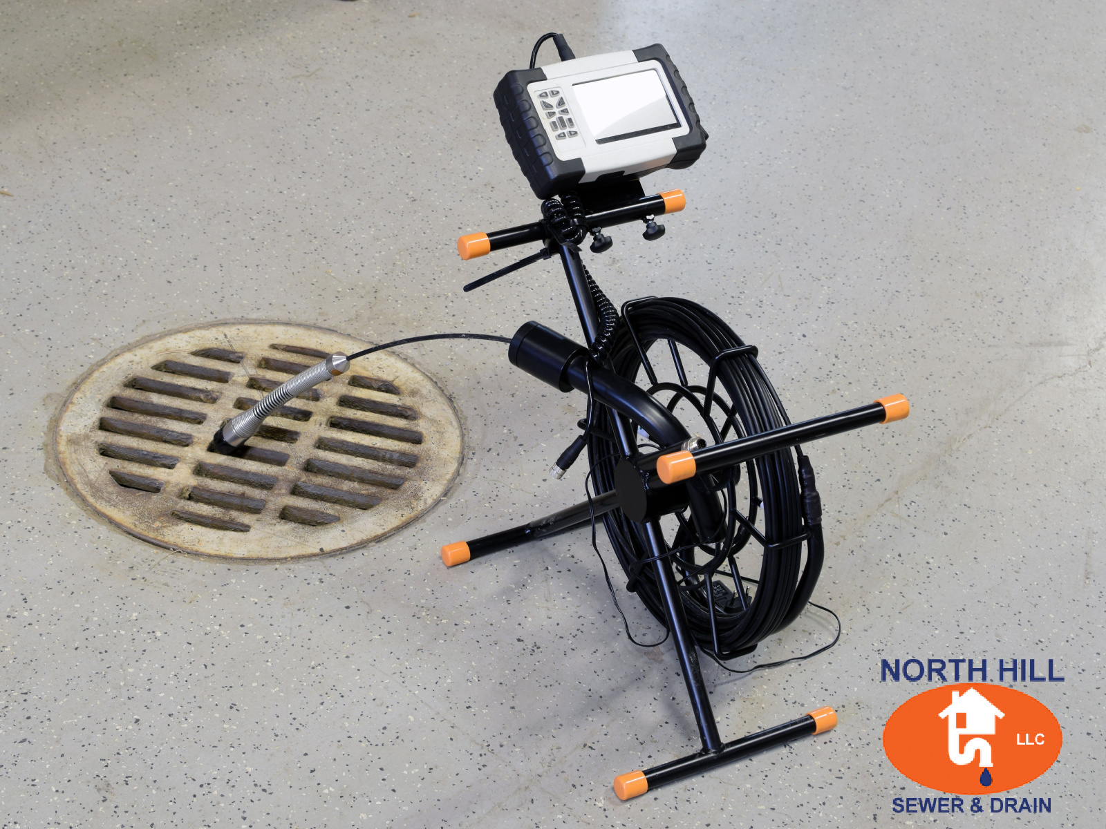 Camera inspection before hydrojetting sewer line in Arlington WA