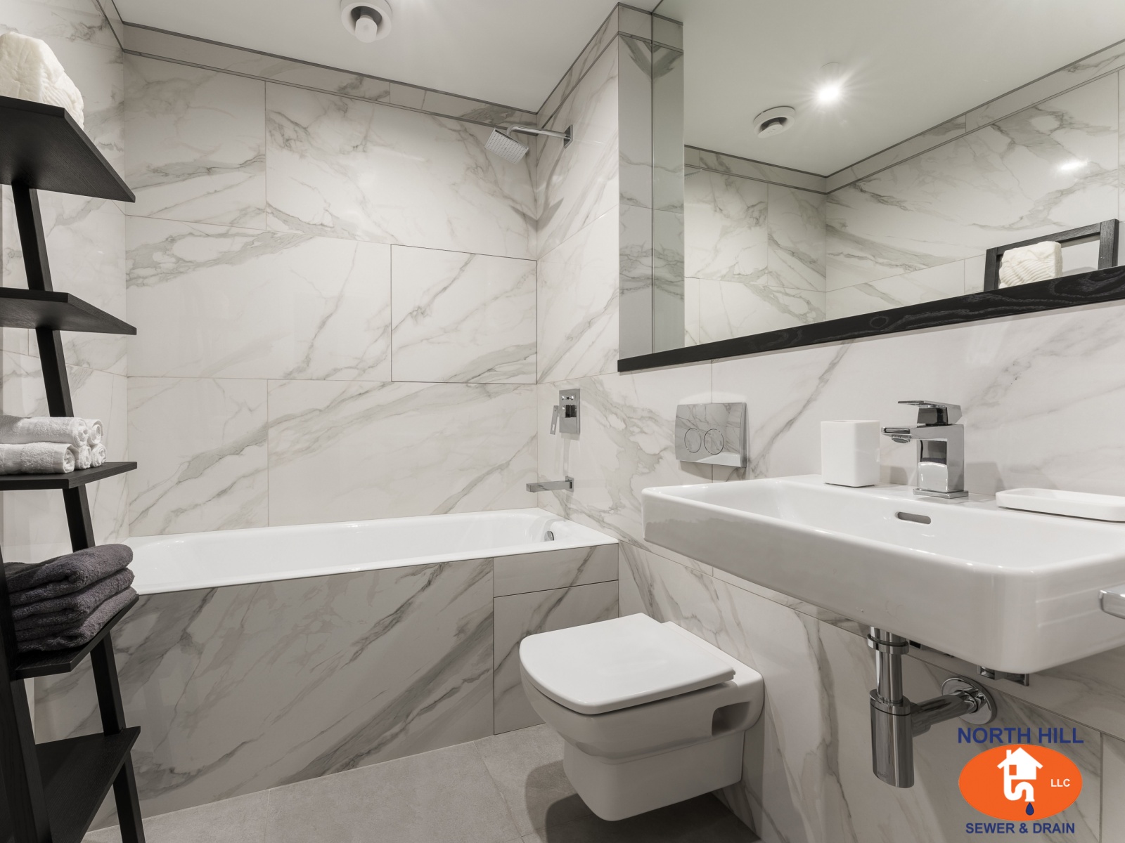 Bathroom plumbing installation during remodel in Yarrow Point WA