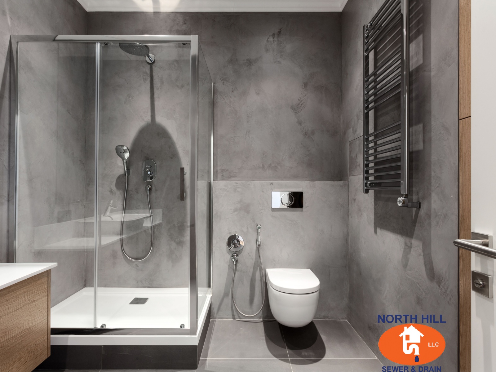 Modern bathroom plumbing fixtures Bellevue Auburn WA